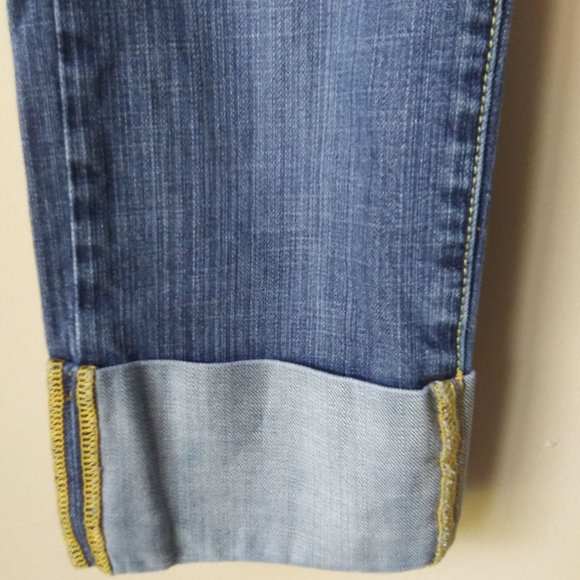 X2 blue jean  capris with pockets size 4 - Picture 2 of 8
